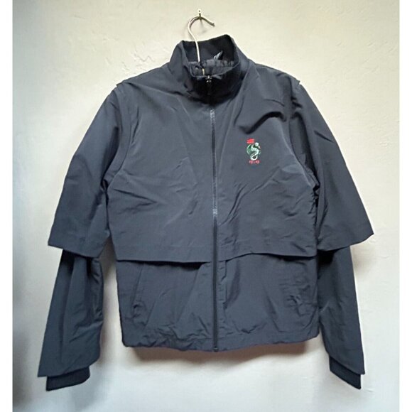 Nike Shield Mens Small Full-Zip Windrunner Running Jacket Black Lightweight - Picture 1 of 8